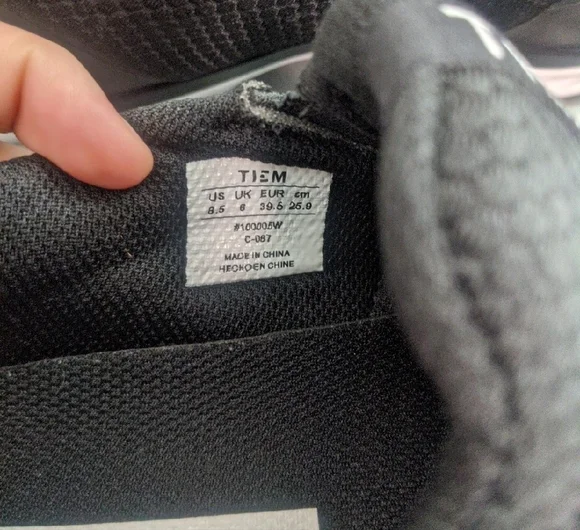 Tiem Slipstream Womens Cycling Shoe - Black - Size 8.5 - SPD Clips Included! - Picture 2 of 5